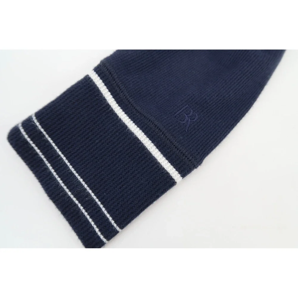 Banana Republic Hoodie Mens Small Navy Brushed Waffle Knit Contrast Pullover NEW